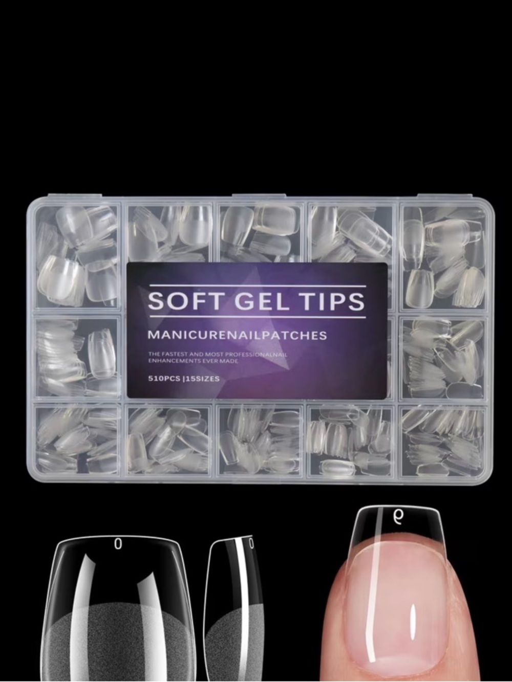 Clear Nail Extension Kit - 510pcs